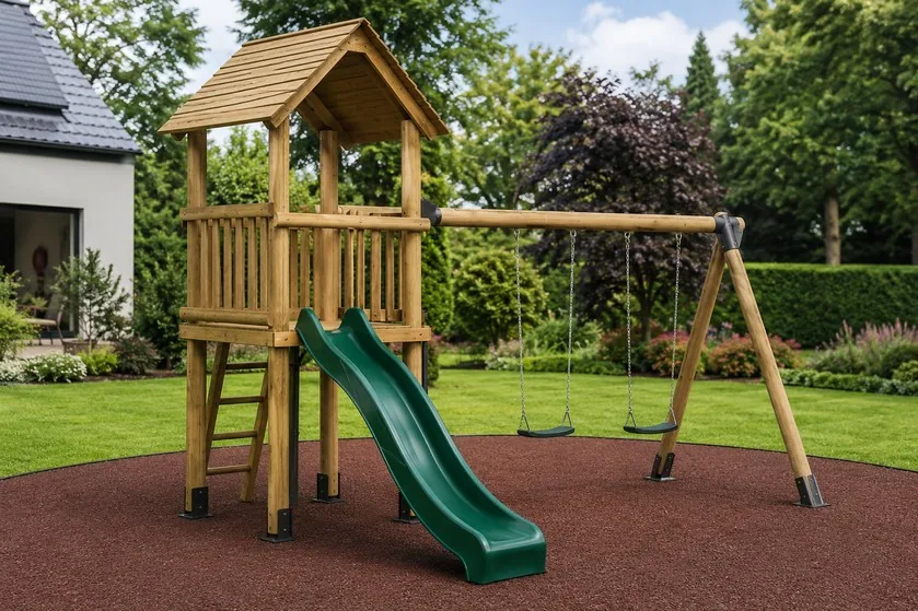 FUN 2, kula, tobogan i dve ljuljaške u kompaktnom sklopu