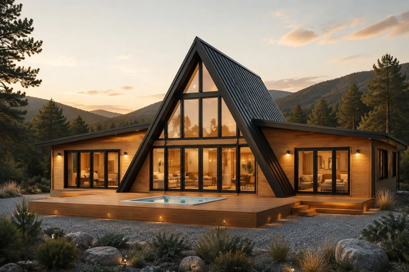 RESORT GRAND 200, reprezentativna vila sa dva simetrična bočna krila